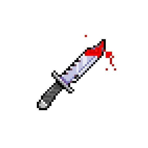 Knife Widget, Junko Hammer, Knife Pixel Art, Yami Wallpaper, Knife With Blood, Born Sinner, Watermark Ideas, Piskel Art, Pixel Animation