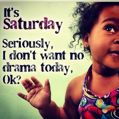 Good morning everyone! Drama free Saturday here we come! Saturday Quotes Funny, Saturday Memes, Happy Saturday Quotes, Saturday Morning Quotes, Saturday Humor, Saturday Greetings, Saturday Quotes, Funny Motivational Quotes, Good Morning Saturday