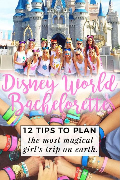 Sharing 12 Disney World bachelorette party tips, from how to plan a girl's trip to Disney, to the best hotels, rides and restaurants, sharing my best tips. Disney World Bachelorette, Bachelorette Party Essentials, Disney Bachelorette Parties, Miami Bachelorette, Miami Bachelorette Party, Disney Bachelorette, Bachelorette Planning, Disney World Hotels, Bachelorette Itinerary