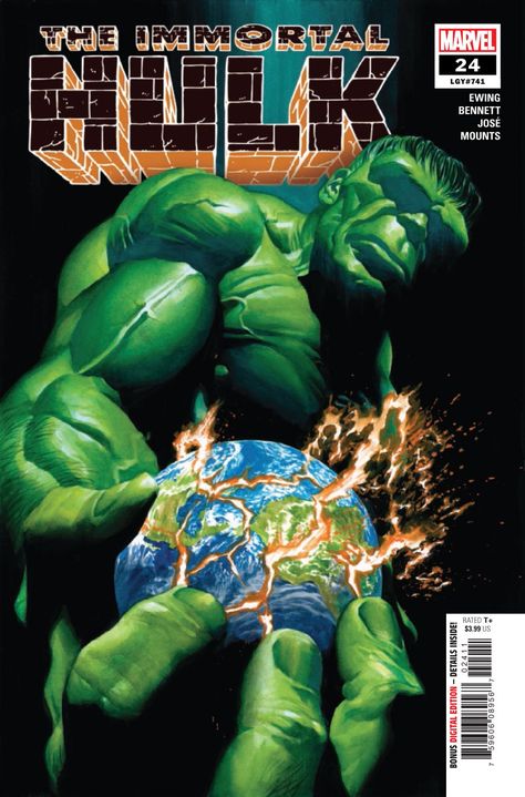 The Immortal Hulk #24 ties Galactus and the Fantastic Four's origin stories to Marvel's fan-favorite Jade Giant's. The Immortal Hulk, Joe Fixit, Immortal Hulk, Augusten Burroughs, Tom Wright, Hulk Movie, Mike Deodato, Hulk Comic, Philip Pullman