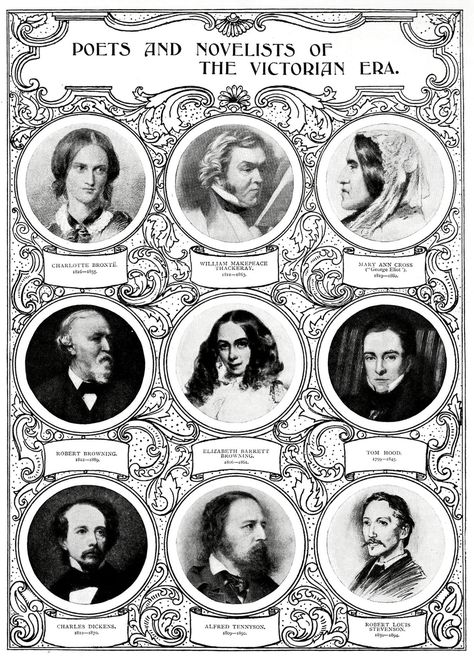 . Victorian Literature Aesthetic, 19th Century Literature Aesthetic, Victorian Feminism, Victorian Criminals, Victorian Period Literature, Victorian History, Victorian Literature, Alfred Lord Tennyson, Elizabeth Barrett Browning