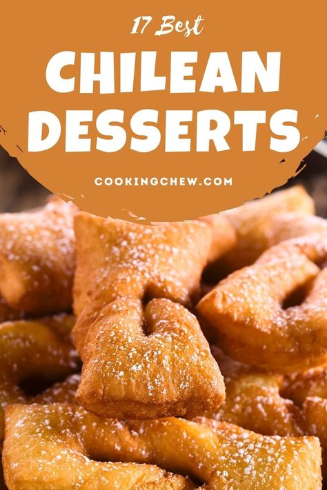 Are you looking for the best Chilean desserts? We've gathered up 17 desserts from Chile that will inspire you. The only question is which dessert recipe you will choose to make first. Let's begin! Recipes From Chile South America, Chilean Cookies, Chilean Bread Recipe, Chilean Desserts, Chilean Food, Southwest Recipes, Desserts Around The World, South American Recipes, Meringue Desserts