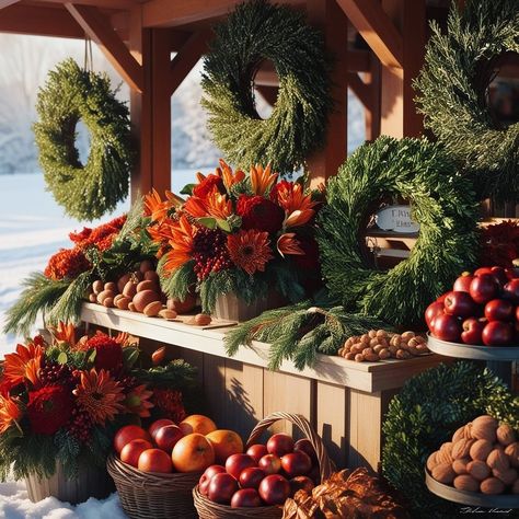 Wreaths, floral arrangements, pomegranates, walnuts, mandarins, herb infused products - this is what will be on the menu at our future farm stand! I’ll be working on it all week and hope to open up next week👏🏼. Can’t wait to share all the seasonal goodies! #flowerfarm #cutflowergarden #wreathmaking #farmstands #creativemamas Farm Floral Arrangements, Winter Farm, Future Farms, Cut Flower Garden, Farm Stand, On The Menu, Our Future, Working On It, Flower Farm