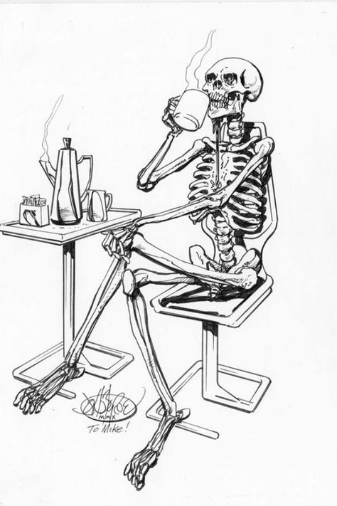 Me in the morning Model Vivant, Sitting Skeleton, Waiting Meme, Bench Drawing, Sitting Cross Legged, Skeleton Drawings, Funny Poses, John Byrne, Skulls Drawing