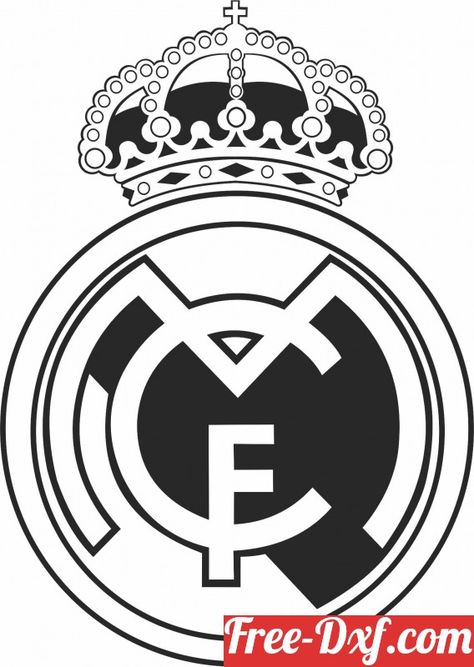 Real madrid football Club logo YlfEw High quality free Dxf files, Svg, Cdr and Ai Ready to cut for laser Cnc plasma and Download Instantly Sports, Soccer, Football, Liga, Real madrid, Madrid Escudo Real Madrid, Logo Real Madrid, Real Madrid Cr7, Madrid Logo, Madrid Football Club, Real Madrid Football Club, Real Madrid Logo, Real Madrid Club, Football Artwork