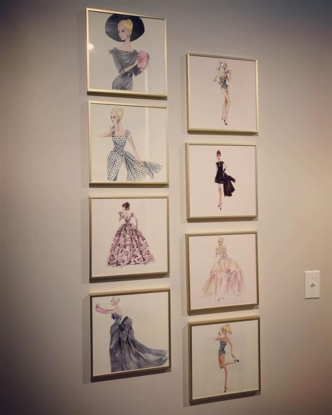 Turn Old Barbie calendars into wall photos Atelier Aesthetic, Old Barbie, August Wallpaper, Dior Boutique, Fashion Designer Studio, Sketching Tips, Fashion Illustration Sketches Dresses, Small Bedroom Designs, Dorm Room Inspiration