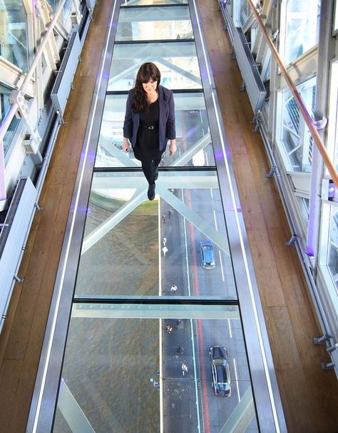 London’s iconic Tower Bridge has added a new attraction—a vertigo-inducing glass floor on its west walkway. Glass Walkway, Glass Bridge, London Now, Tower Bridge London, Things To Do In London, Glass Floor, London Town, Visit London, London Bridge