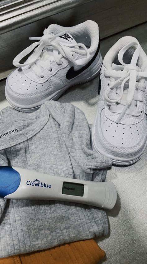 {January 9th} pregnant, baby shoes, newborn outfit, gender neutral, Nike Air Forces Sneaker Baby Announcement, Baby Nike Outfits, Pregnancy Surprise Husband, Pregnancy Announcement Shoes, Baby Announcement Shoes, Nike Baby Clothes, Neutral Pregnancy Announcement, Nike Air Forces, January Baby