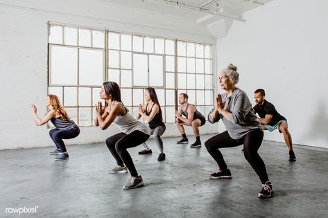 Diverse people in a yoga class | premium image by rawpixel.com / McKinsey Group Exercise Photography, Workout Class Photography, Group Training Photography, Group Workout Photography, Fitness Class Aesthetic, Group Fitness Photography, Workout Class Aesthetic, People Exercising, Group Exercise