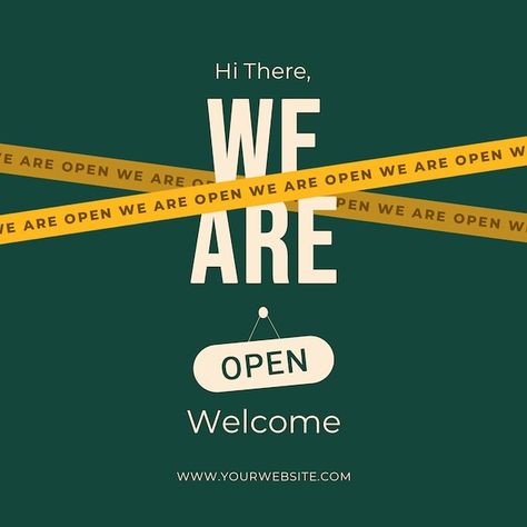 Open Now Poster Design, We Are Back Social Media Post, We Are Open Poster Design, Teasers Design, Instagram Opening Post, Opening Design Poster, Brand Opening Poster, Open Now Poster, Typography Social Media Design