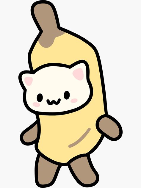 Banana Cat, Cat Stickers, Drawing Reference, Drawings, For Sale, Quick Saves