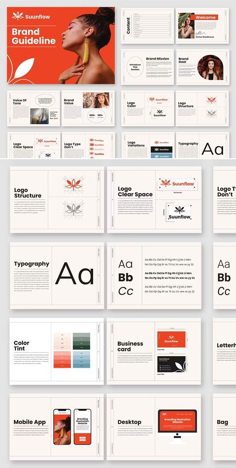 Brand Book Guidelines Design, Brand Identity Style Guide, Branding Document Design, Brand Identity Layout Design, Brand Guide Book Design, Brand Guidelines Book Layout, Logo Layout Design Branding, Branding Identity Presentation, Brand Book Design Layout