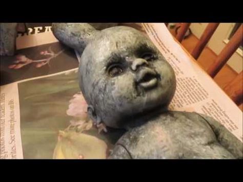 DIY  - Creepy Scary Doll - YouTube Diy Zombie Dolls, Diy Halloween Doll, Scary Baby Dolls, Creepy Doll Halloween, Horror Crafts, Creepy Baby Dolls, Halloween School Treats, Angel Dolls, Scary Doll