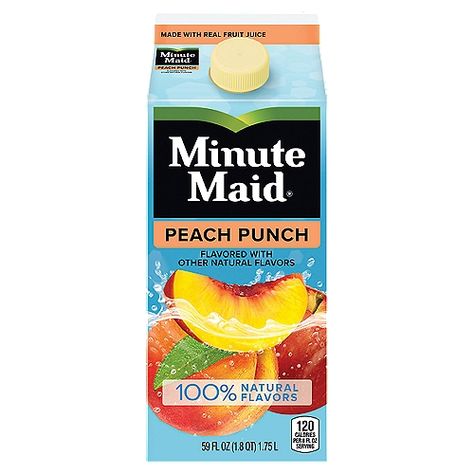 ShopRite Aquas Frescas, Minute Maid Pink Lemonade, Minute Maid Juice, Peach Punch, Frozen Seafood, Lemonade Drinks, Healthy Lunchbox, Minute Maid, Peach Juice