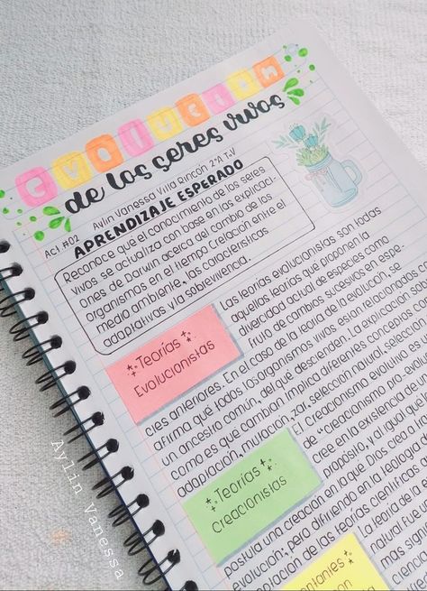 Aestethic Notes For School, Glosario Ideas, Cute Ways To Take Notes, Cute Notes Ideas For School, School Notes Layout, Aesthetic Notes Inspo, Pretty Notes Aesthetic, Preppy Notes, Trabajos Aesthetic