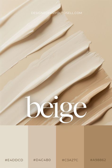 This versatile selection of warm beige tones adds a touch of sophistication to any design. Perfect for branding or graphic projects that aim for a calming, neutral vibe. Save this palette for your next creative endeavor! #ColorPalette #DesignInspiration #BeigeBliss Color Palette Brand, Warm Tone Colors, Color Palette Warm, Nude Color Palette, Paint Color Combos, Deep Autumn Color Palette, Spa Colors, Calm Color Palette, Beige Color Palette