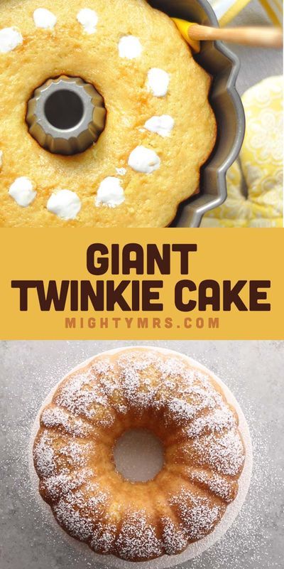 Stuffed Bundt Cake, Twinkie Cake, Marshmallow Filling, Recipe Cheesecake, Marshmallow Frosting, Homemade Snickers, Bundt Cake Recipe, Cheesecake Dessert, Easter Desserts Recipes