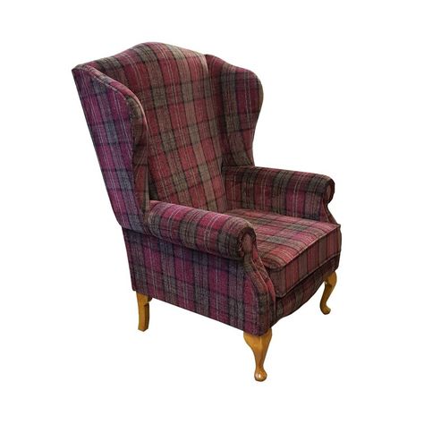 Chair Bows, Fireside Chairs, Estilo Shabby Chic, Cosy Corner, Chair Pillow, Tartan Fabric, Wing Chair, Arm Chairs, Accent Chairs For Living Room