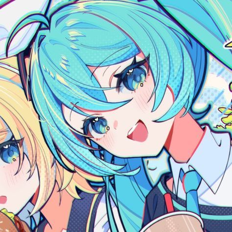 Crystal Kingdom, Y2k Profile Picture, Miku Hatsune Vocaloid, Best Friend Match, Anime Friendship, Vocaloid Characters, Matching Pfp's, Match Pfp, Friend Anime