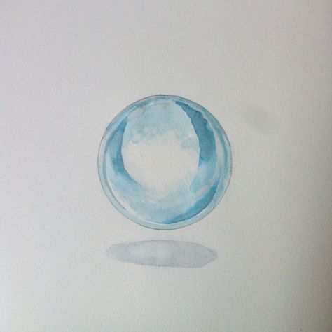 A glass sphere in watercolor Sphere Drawing, Glass Sphere, Mixology, Glass Ball, 3 D, Square, Drawings, Glass, Art