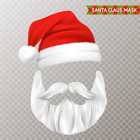 Gold Graphic Design, Santa Claus Face, Christmas Mask, Face Png, Christmas Decorations Ideas, Happy New Year Greetings, Christmas Graphics, New Year Greeting Cards, Diy Gift Box