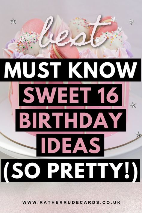 DIY creative sweet 16th birthday party ideas for girls Sweet 16 Birthday Cupcake Ideas, Candy Bar Ideas Birthday Sweet 16, Sweet Sixteen Snacks, Sweets Centerpiece Ideas, Sweet 16 Bash Party Ideas, Sweet 16 Birthday Party Food Ideas, Birthday Decor Sweet 16, Birthday Party Ideas For Sweet 16, Sweet 16 Family Party Ideas