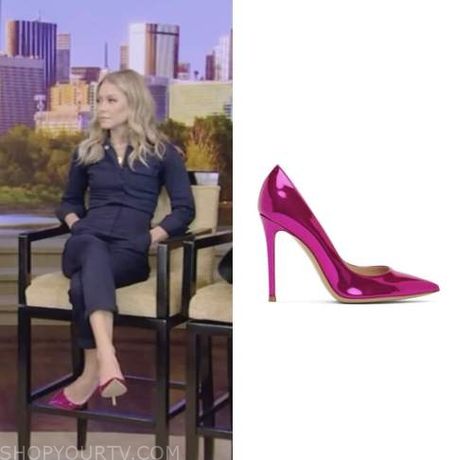 Metallic Pumps, Where To Buy Clothes, Kelly Ripa, Heels Outfits, Pink Metallic, Metallic Heels, Fashion Tv, Christian Louboutin Pumps, Pumps Heels