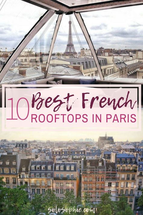 Parisian rooftops, terraces, and bars you'll want to hang out in. A quick guide to the best rooftop bars in Paris, France as where as where to find amazing panoramic views in the French capital! Parisian Rooftops, Vacation Board, Surprise Vacation, Paris Itinerary, Paris Travel Tips, Paris France Travel, Lombard Street, Best Rooftop Bars, France Travel Guide