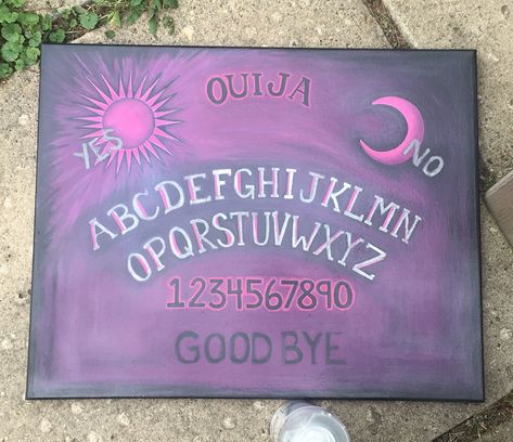 Holiday Memes, Ouija Board, Pink And Purple, Pink Purple, Hand Painted, Purple, Memes, Pink, Quick Saves