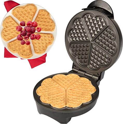 Heart Waffle Maker, Heart Shaped Waffle Maker, Heart Pancakes, Waffle Machine, Breakfast Machine, Waffle Irons, Belgian Waffle Maker, Waffle Sandwich, Breakfast Waffles