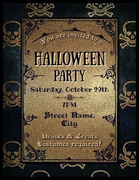 Halloween Party Invitation Printable Designs | PosterMyWall Printable Halloween Invitations, Church Halloween, Free Printable Halloween, Linkedin Background Image, Kindle Book Cover, Halloween Party Invitation, Etsy Banner, Campaign Posters, Party Invitations Printable