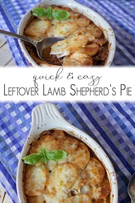 Delicious and easy recipe for family meals using leftover Roast Lamb.  Mix up this Shepherd's Pie and feed the family for less with this amazing mid-week family meal idea that the kids will love.  #familymealideas #leftoverrecipe #familyrecipe #shepherdspie Leftover Lamb Shepherds Pie Recipe, Lamb Shepherds Pie Recipe, Cozy Winter Food, Leftover Lamb Recipes, Lamb Shepherds Pie, Chocolate Chip Pizza, Leftover Roast Lamb, Shepards Pie Recipe, Lamb Roast Recipe