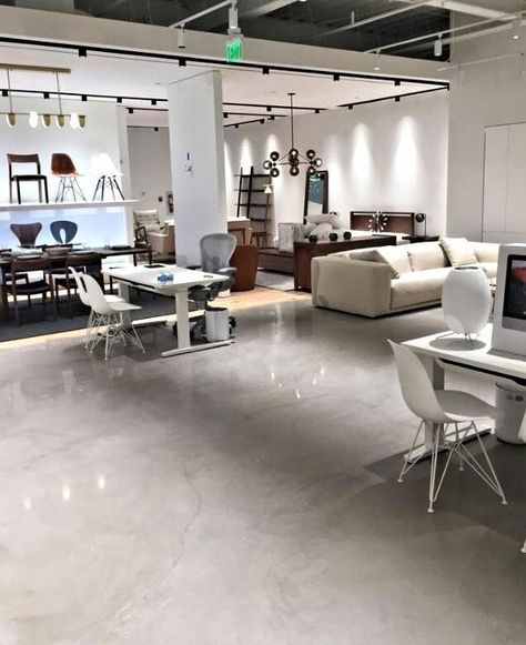 Metallic Concrete Floor, Epoxy Concrete Floor Living Room, Light Concrete Floors Living Room, Polished Concrete Flooring Texture, Marbled Concrete Floor, Concreat Floor House, Painted Cement Floors Basement, Polished Concrete Floor Basement, Concrete Overlay Floor