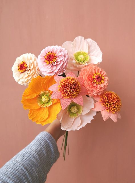 Crepe paper flowers