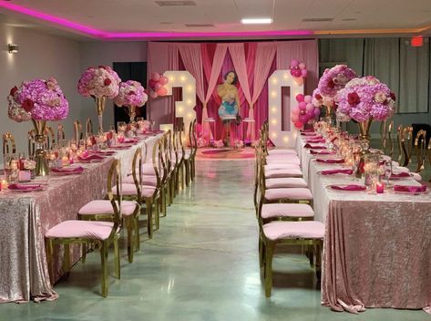 Different Shades Of Pink Party Decor, Shades Of Pink Decorations Party, Shades Of Pink Dinner Party, Prom Candy Table Ideas, Pink Birthday Dinner Decor, Fifty Shades Of Pink Party Ideas, Met Gala Party Theme Ideas, 25 Shades Of Pink Party, February Birthday Ideas