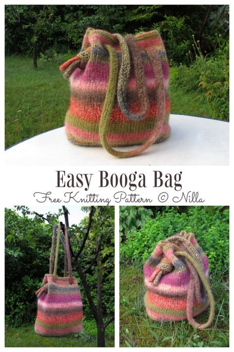 This Pin was discovered by KnittingPattern. Discover (and save!) your own Pins on Pinterest. Knitted Gift Ideas For Women, Market Bag Knitting Pattern, Felted Bag Knitting Pattern, Loom Knitting Bag, Easy Knit Bag Pattern Free, Small Beginner Knitting Projects, Small Knitted Bag, Small Knitting Projects Free Patterns, Small Things To Knit