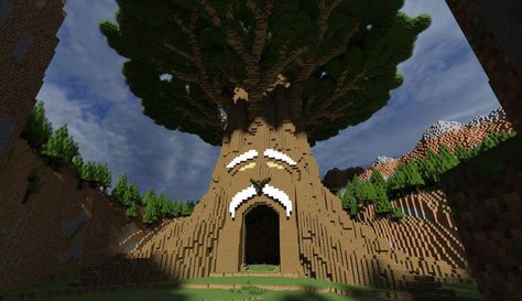 Deku / Mojo tree | #Zelda minecraft Legend Of Zelda Minecraft Builds, Zelda Minecraft Builds, Big Tree Minecraft, Legend Of Zelda Minecraft, Garden Ideas Minecraft, Minecraft Zelda, Builds In Minecraft, Tree Minecraft, Minecraft Marvel