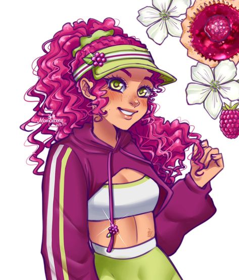 Moni🍒 (@monicherrie) | Instagram Raspberry Torte, Berry Shortcake, Strawberry Shortcake Cartoon, Disney Character Art, Strawberry Shortcake Characters, Cartoon Profile Pics, Cute Art Styles, Kawaii Drawings, Cartoon Pics