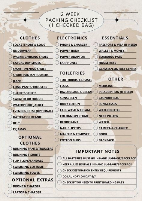 What To Pack For Vacation 2 Weeks, 2 Week Travel Packing Lists, 2 Week Beach Vacation Packing, Packing List For Vacation 2 Weeks, 2 Week Trip Packing List, Summer Packing List 1 Week, Packing List 2 Weeks, 2 Week Packing List, Packing List For 2 Weeks