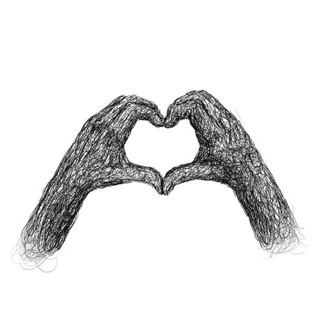 Rough Sketch of couples hands forming a heart. Doodle line pen drawing illustration. Minimalist line art hand drawing, pen human hands drawing. Couples Hands, Hands Forming A Heart, Black Pen Drawing, Hands Drawing, Portraits Inspiration, Drawing Portraits, Heart Doodle, Couple Sketch, Pen Art Drawings