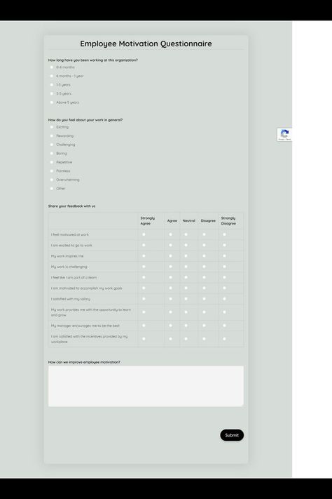 Employee Motivation Questionnaire Template Employee Questionnaire, Motivation In The Workplace, Employee Satisfaction Survey, Motivational Activities, Workplace Motivation, Motivational Quotes For Employees, Not Motivated, Employee Motivation, Job Resignation Letter