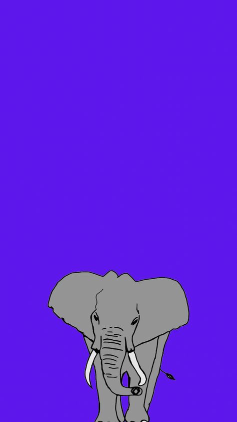 Iphone Wallpaper Elephant, Preppy Elephant Wallpaper, Elephants Aesthetic Wallpaper, Elephant Asthetic Picture, Blue Elephant Wallpaper, Blue Backdrops, Electric Blue, Home Room Design, Aesthetic Iphone Wallpaper