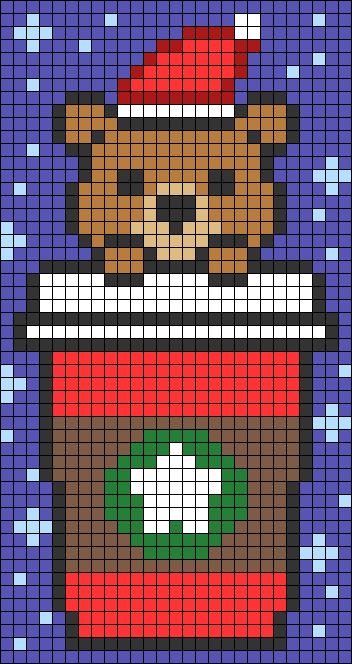 Pixel Art Ideas Christmas, Merry Christmas Pixel Art, Pixel Christmas Art, Pixel Art Pattern Christmas, Perler Bead Patterns Christmas, Christmas Alpha Patterns, Stitch Perler Bead Pattern, Winter Pixel Art, Pixel Art Noel