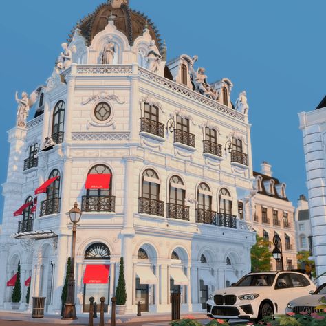 VC&A, Cartier and Hermes Stores | Patreon Sims 4 German Cc, Sims 4 Parisian Apartment, Sims 4 Hermes, Sims 4 Paris, Sims 4 Store, Bloxburg Paris, Cartier Store, Lotes The Sims 4, Hermes Store