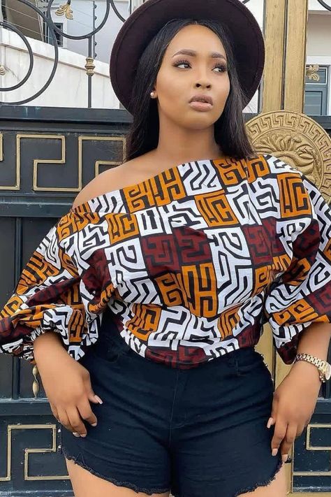 Hello Beautiful fashionistas,welcome to another Fashion blog post. Today we would be showcasing Beautiful and Elegant Ankara Top and trouser Styles for Ladies and you definitely would love all that you find here.Visit our page for more styles Trouser Styles For Ladies, Ankara Tops For Ladies, Ankara Top Styles, Sunday Outfit, Ankara Tops, African Tops, African Print Tops, Tops For Ladies, African Print Dress Ankara