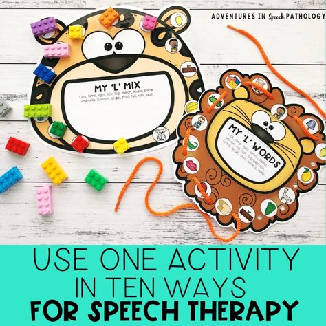 Play Therapy Techniques, L Blends, School Speech Therapy, Speech Therapy Games, Articulation Therapy, Articulation Activities, Therapy Games, Speech Therapy Materials, Speech Activities