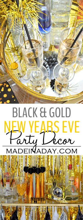 New Years Eve Bar Cart Styling,Glam up your home this New Year's Eve with a fun bar cart and party accessories. #sponsored #barcart #newyearseve #gold #goldparty New Years Eve Printables, Styling Bar Cart, March Madness Parties, Music Party Decorations, Eve Music, Music Theme Birthday, New Years Eve Party Ideas, Trendy Music, New Year's Party Decorations