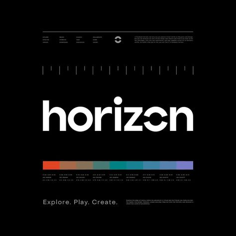 Horizon Graphic Design, Horizon Logo, Beyond The Horizon, Logo Type, Vr Games, Brand Guidelines, Brand Identity, Web Design, Logo Design