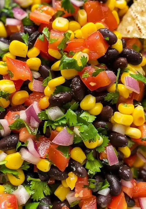 Zesty Black Bean Corn Salsa Salsa Recipe Fresh, Black Bean Corn Salsa Recipe, Corn And Black Bean Salsa, Bean Corn Salsa, Black Bean Salsa Recipe, Black Bean And Corn Salsa, Black Bean Corn Salad, Corn Bean Salsa, Black Bean Salad Recipe