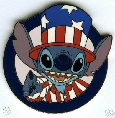 4th Of July Painting, Disney 4th Of July, Disney Graphics, Stitch Coloring Pages, Disney Emoji, Wreath Svg, Pin Trading, Disney Trading Pins, 14th Birthday